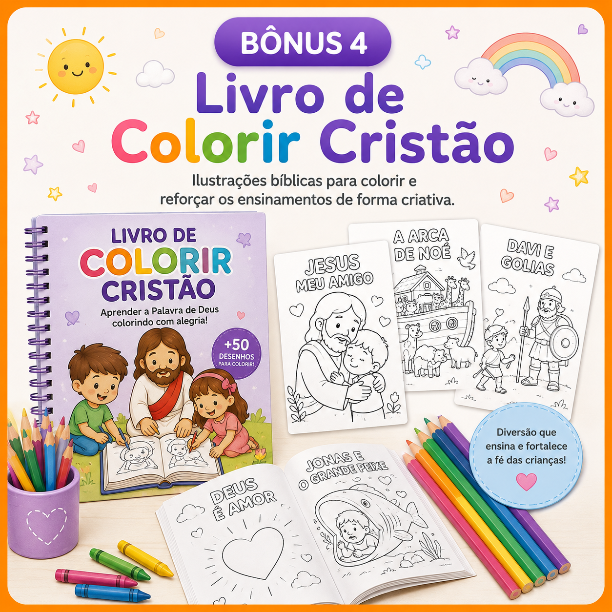 Livro de Colorir Cristão