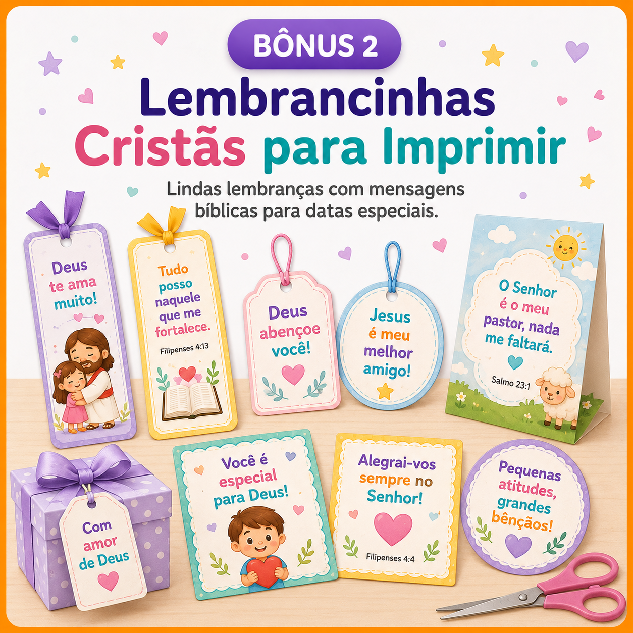 Lembrancinhas Cristãs para Imprimir